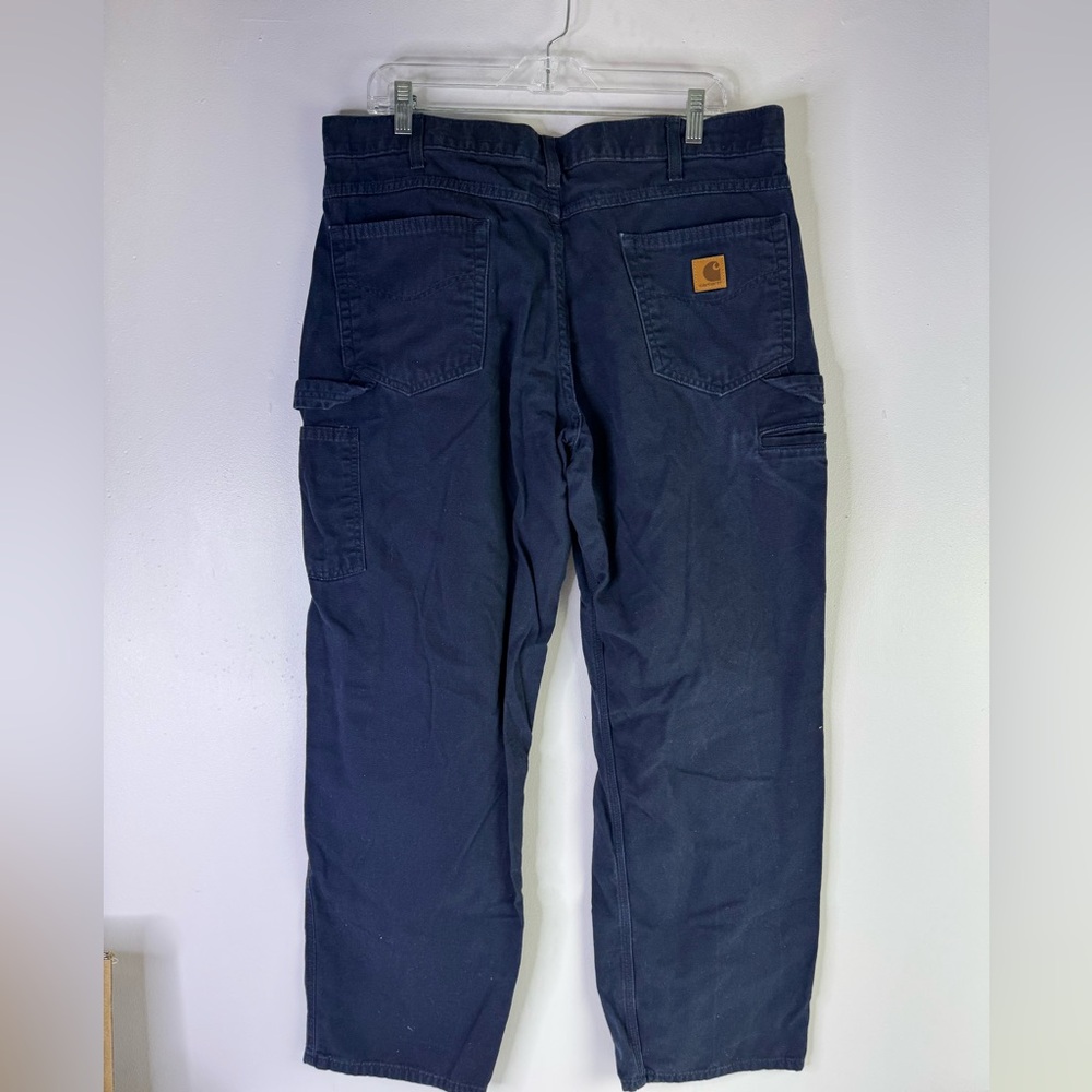 Carhartt Loose Fit Pants Mens 38x32 blue carpenter